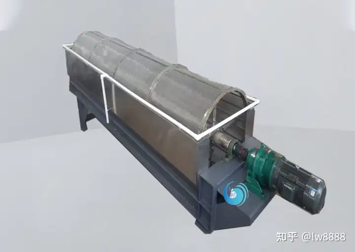 一看就会（脱水机不锈钢筛网）水洗滚筒筛设备，(图1)