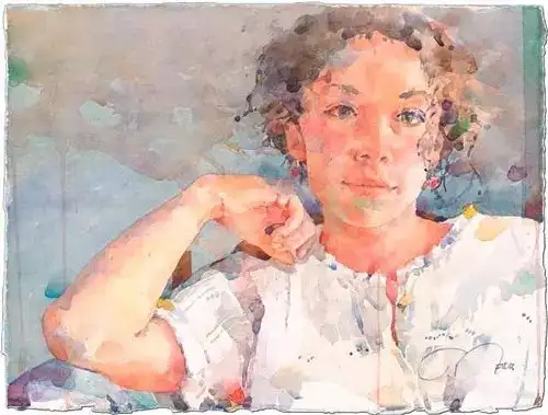 若松愛子 水彩画　　　インナートリップ W7 抽象画 絵画 現代アート モダンアート 水彩画 若松愛子