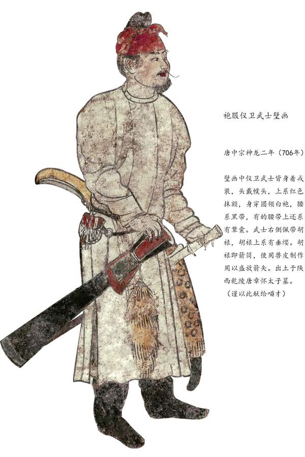 夕颜.源氏物语 的想法: 袍服仪卫武士壁画 唐中宗神龙二年 武士身… - 知乎