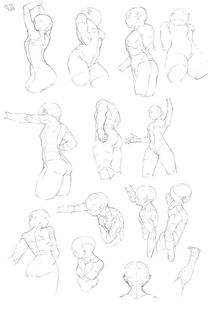 素材忍不住要分享这一大波人体动态透视素材