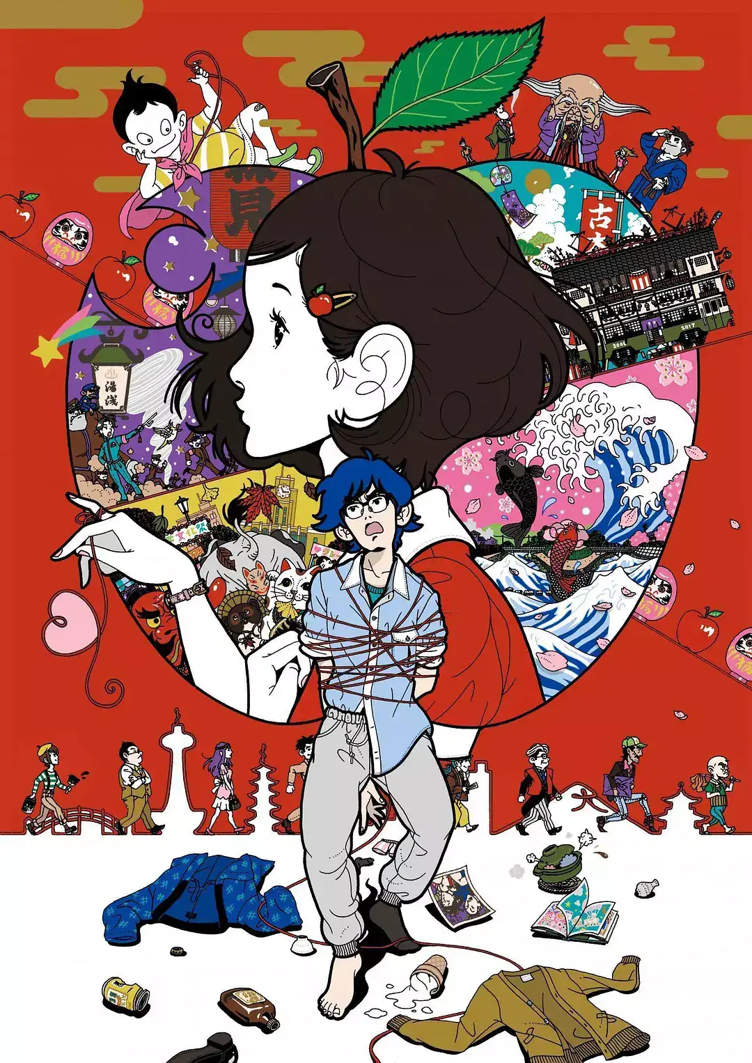 少女的月亮机车和日本马 插画家中村佑介 知乎