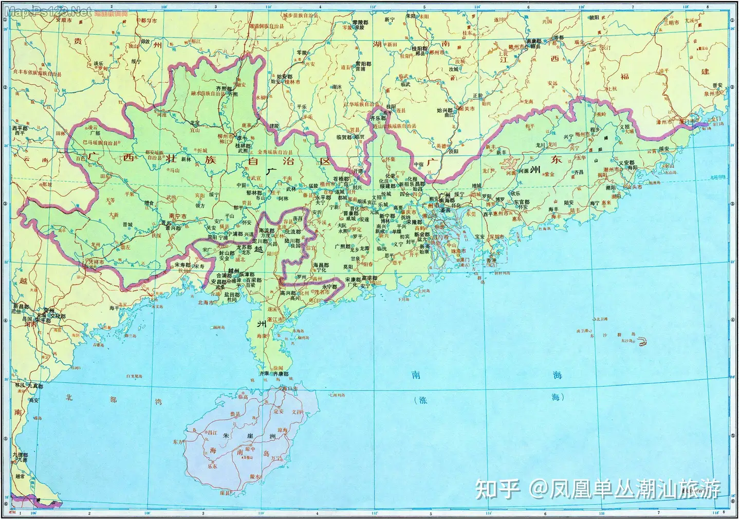 广东各朝历史地图（今日广东省版图基本定型于明朝）插图4