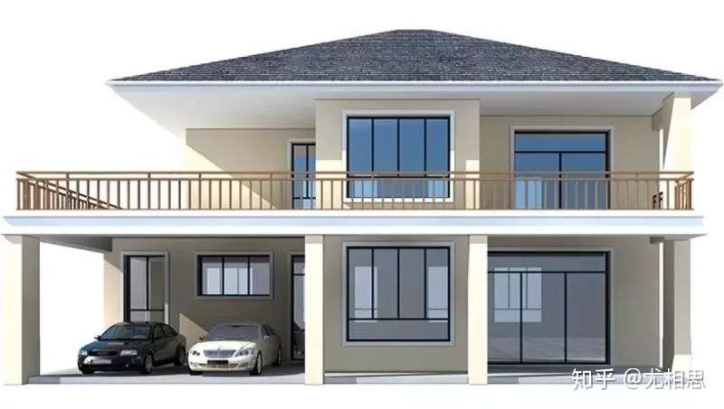 农村2层时尚小别墅 开放车库真抢眼 造价仅需35万 赶紧回村批地建 知乎