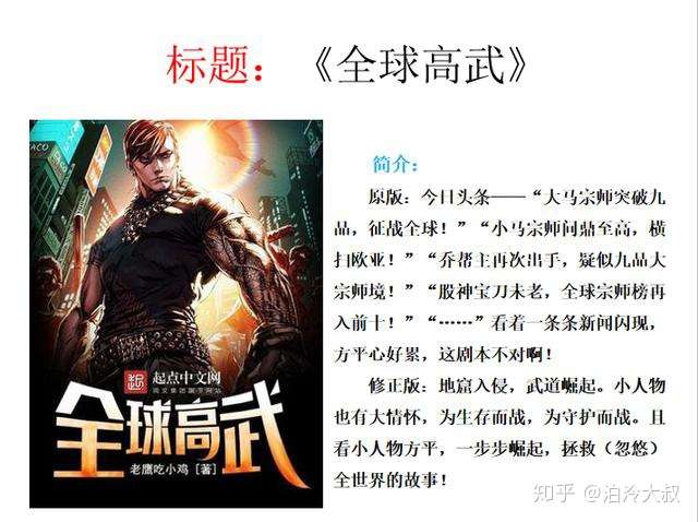 一点评网文 都市武道修真系统流小说 全球高武 知乎