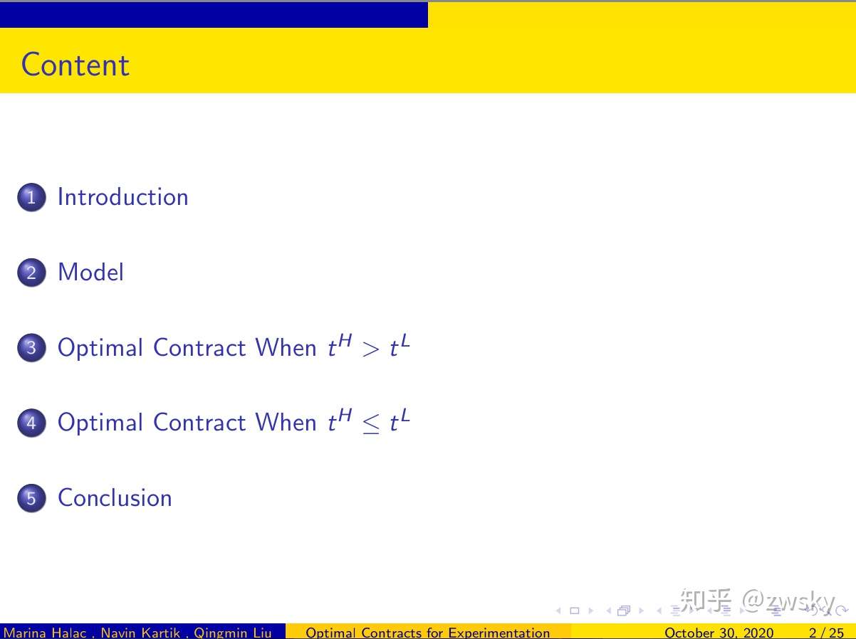 Optimal Contracts For Experimentation 知乎