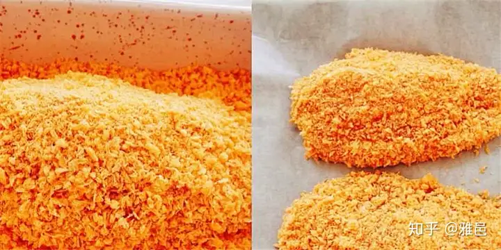 Industrial machines make popping chicken cutlets