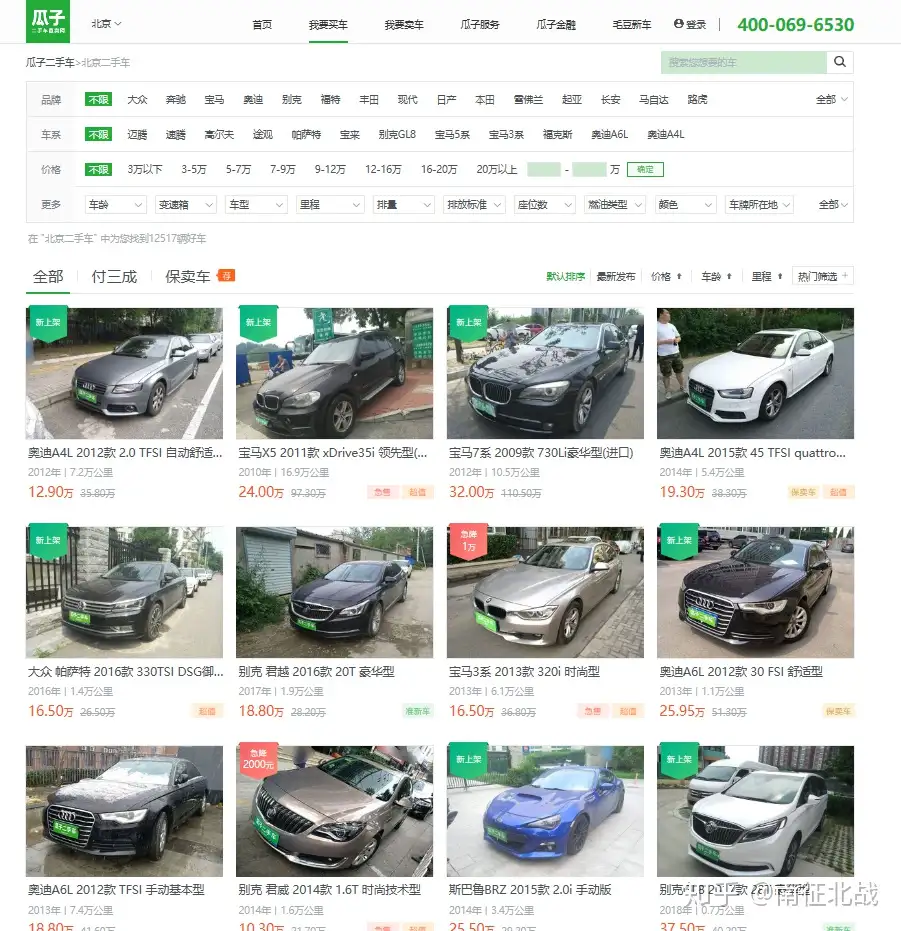 瓜子二手车网数据清洗过程及简单分析 知乎