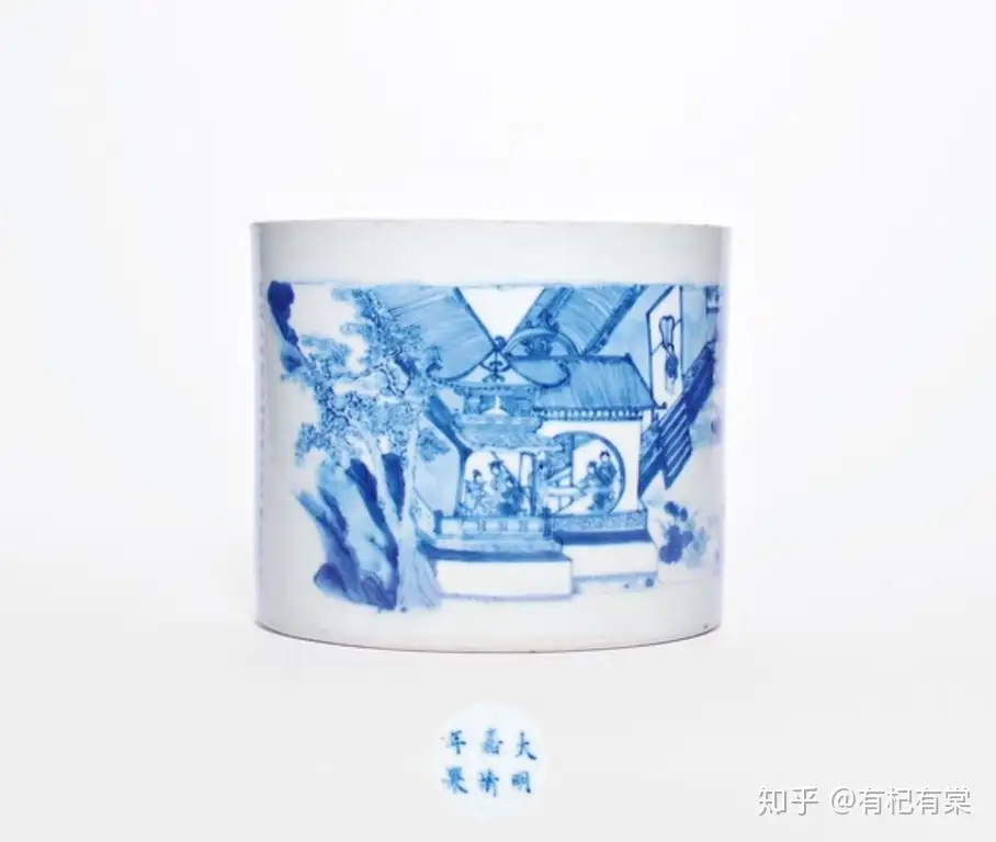 中国 大清康煕年製 青花蓮花文 透蛍手蓋茶碗 M R5197 www