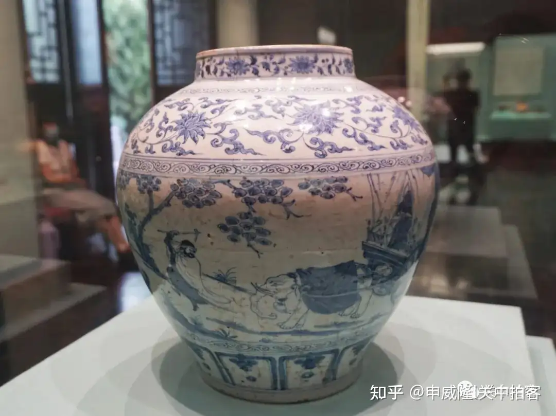 长武县博物馆藏：元代青花人物故事纹瓷罐- 知乎