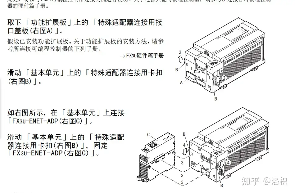 三菱FX3U-ENET-ADP模块简介（以太网模块） - 知乎