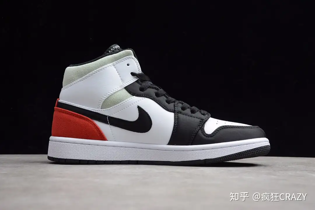 AJ1中帮脚趾Air Jordan 1 Mid SE UNION 黑白红尾运动鞋- 知乎