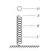 竖直弹簧小球模型