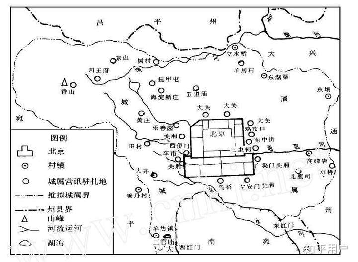 清朝末年北京地图