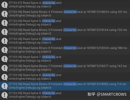 图7 加载多个角色动画资源耗时(未缓存)