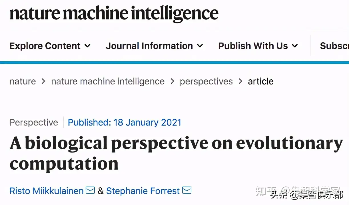 进化计算前沿综述 值得算法学习的6个生物进化特征 知乎