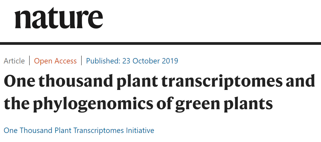 大手笔 历时9年 测序1178种植物 揭示了绿色植物10亿年进化历程 知乎