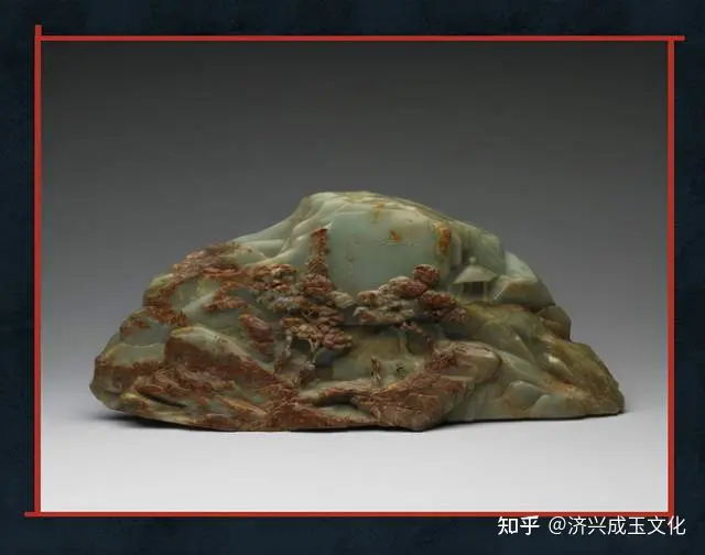 中国美術 玉山子 人物彫玉石置物 鑑賞 時代物 重さ640g 