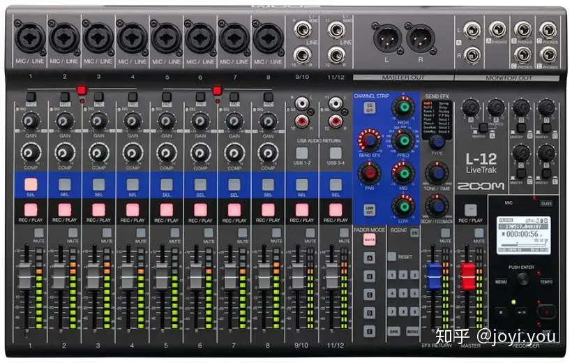ZOOM LiveTrak L-12 全能数字调音台评测- 知乎