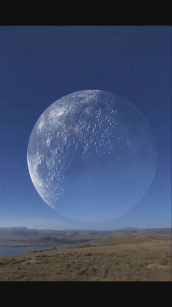 这个超级月亮视频是真实的么.