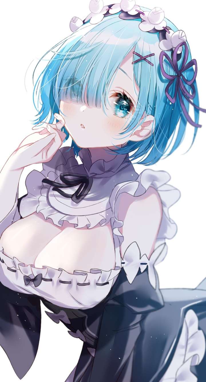 蓝色系二次元动漫美少女壁纸