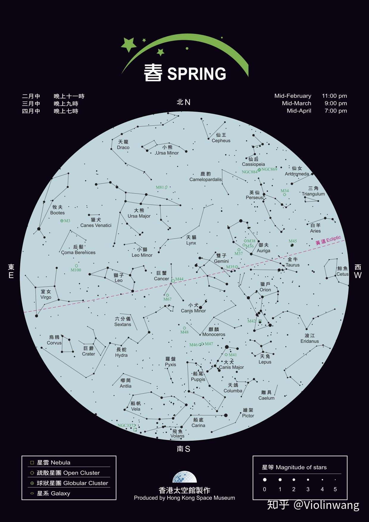 业余天文学入门 四 使用星图 知乎