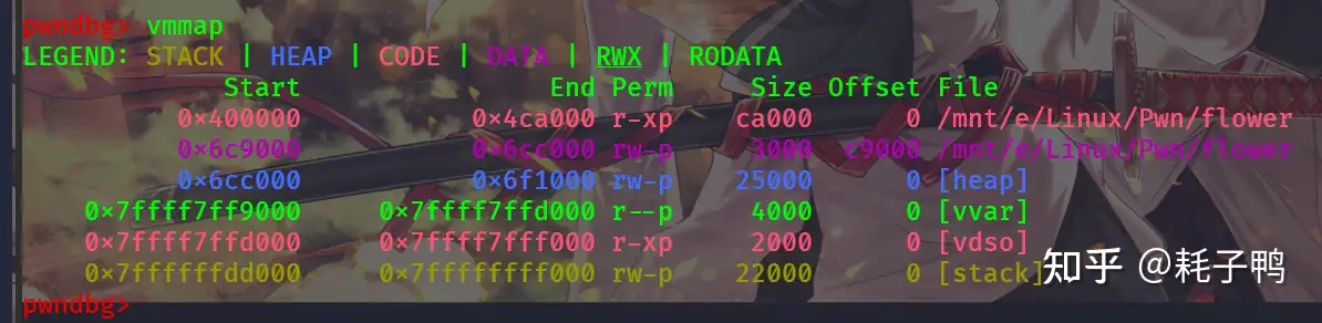 pwndbg下vmmap