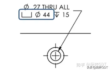 沉孔符号图片