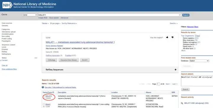 《NCBI保姆级使用教程（包含如何查找CDS、启动子、5'UTR和3'UTR、lncRNA序列）》