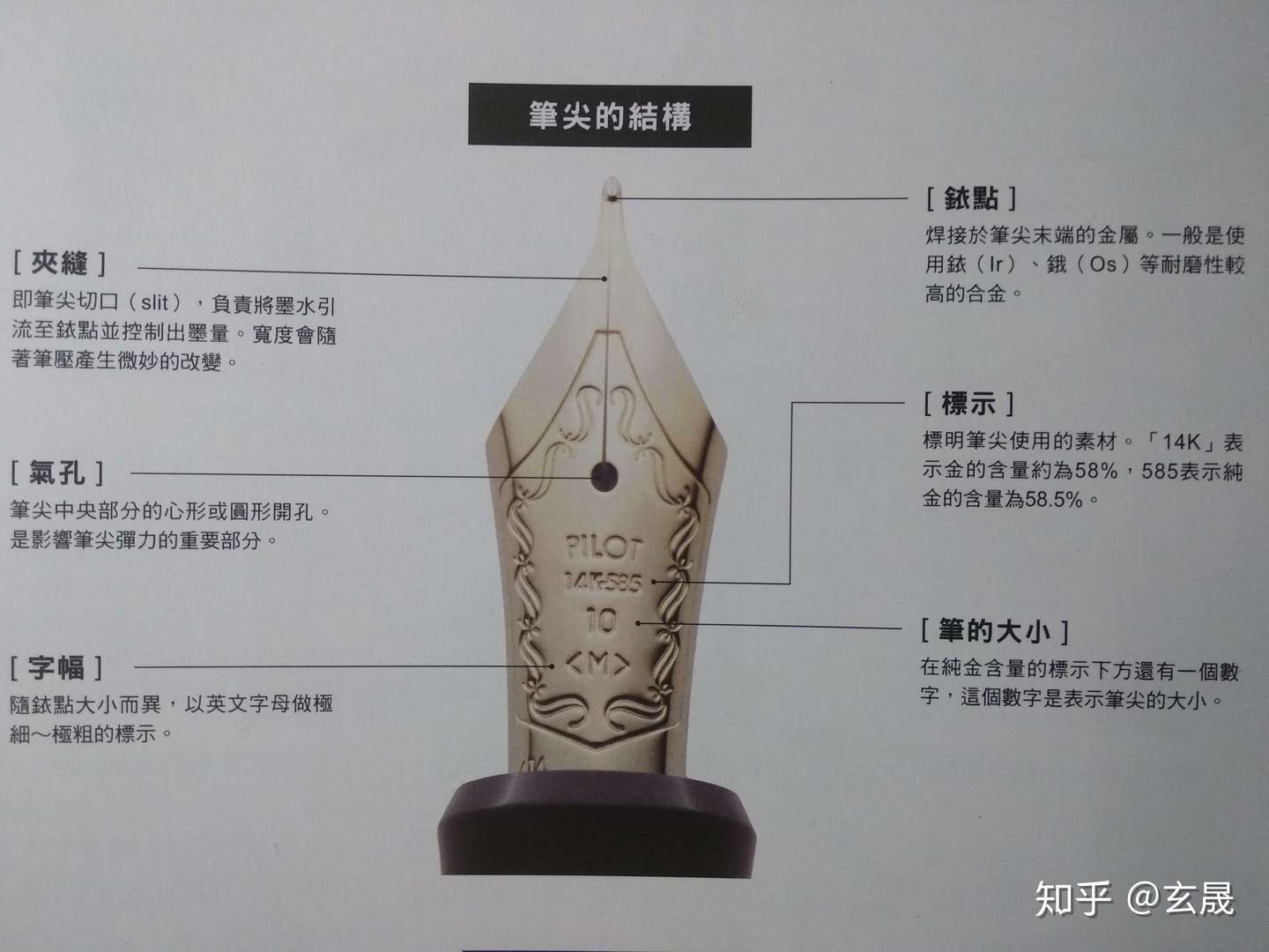 钢笔各零件的中英文对照表 知乎