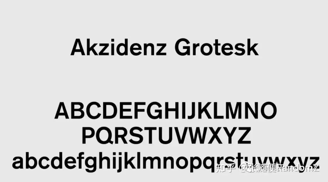 西文字体（2）| 设计师常用字体推荐——Akzidenz Grotesk - 知乎