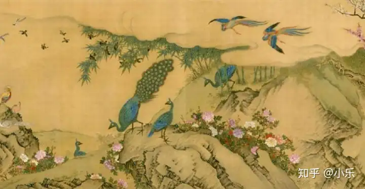 有人在卫生纸上画了一幅百鸟朝凤图