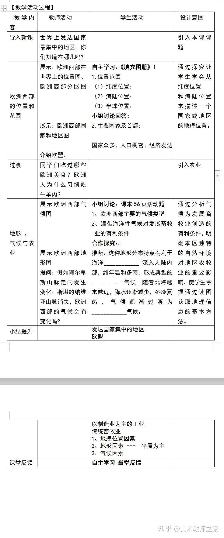 人教版初中地理七年级下册第二节欧洲西部公开课优质课课件教案视频 知乎