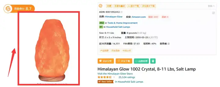 亚马逊新手选品避坑--盐灯产品