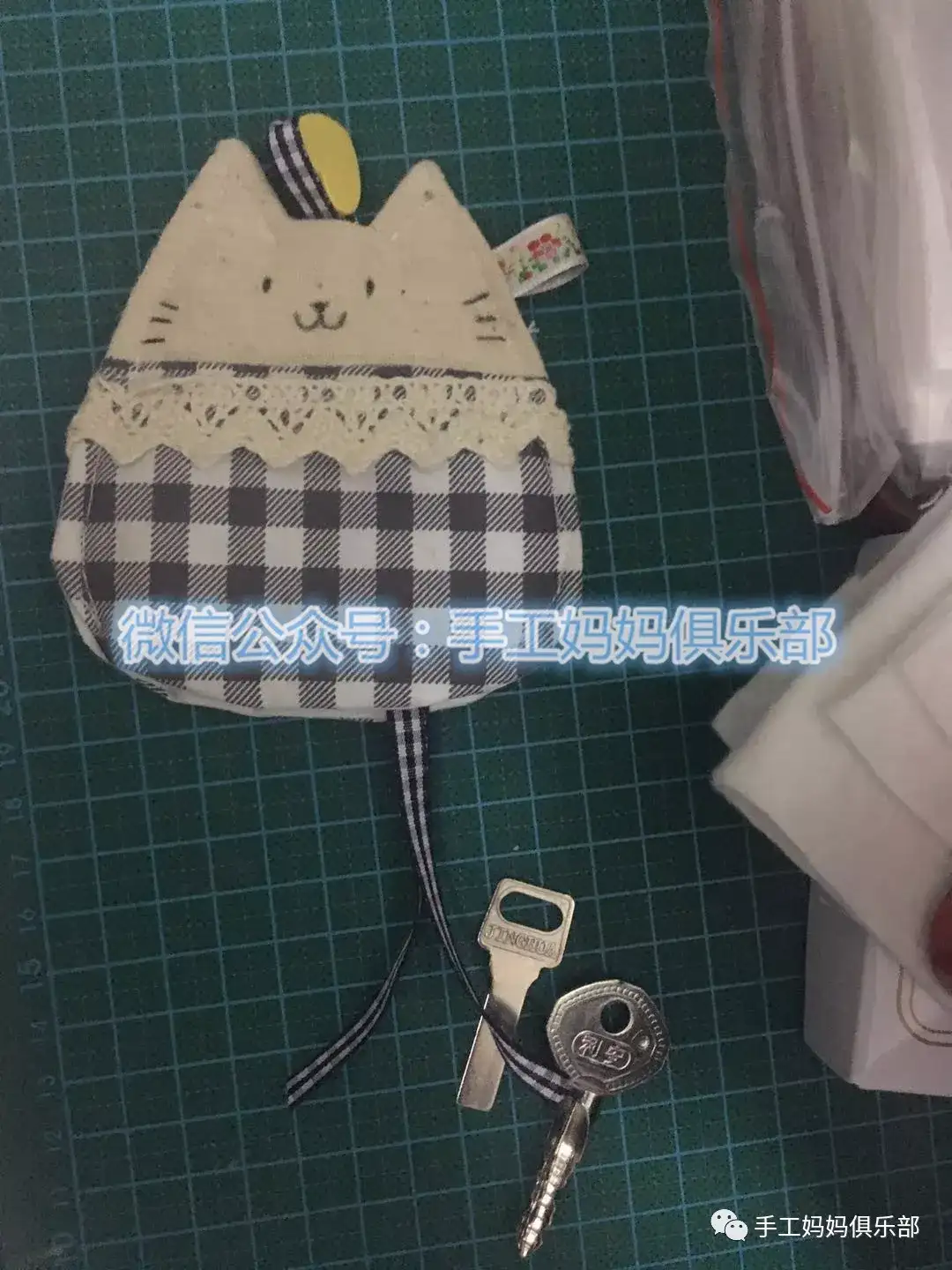 手缝党 布艺猫咪钥匙包手工diy教程 知乎
