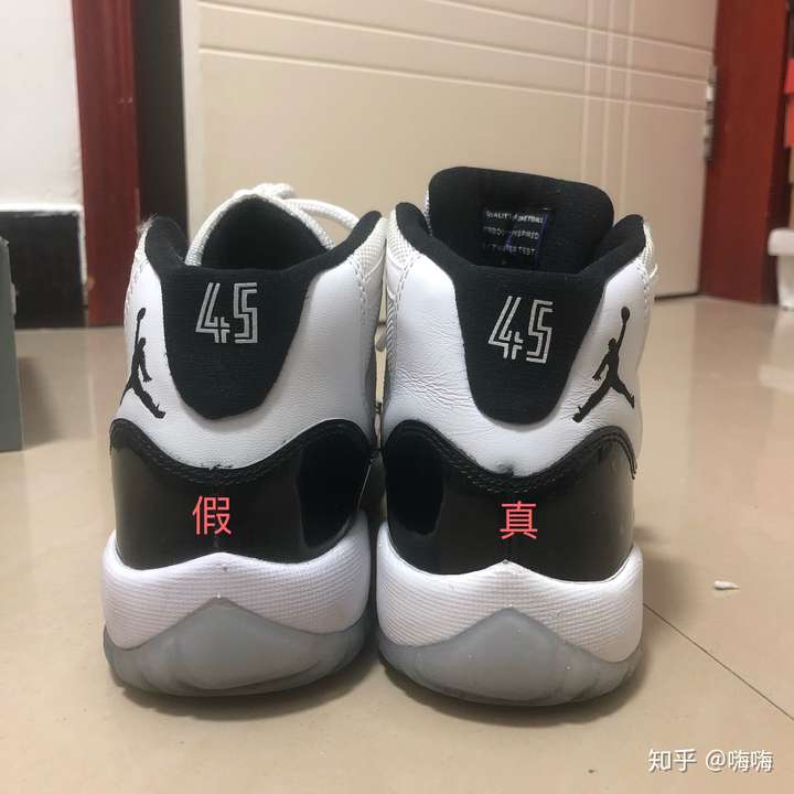 aj11gs女款康扣莆田与正品对比