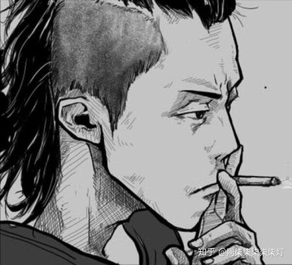 请问有没有那种,抽烟,点烟或者叼着烟的动漫男头?