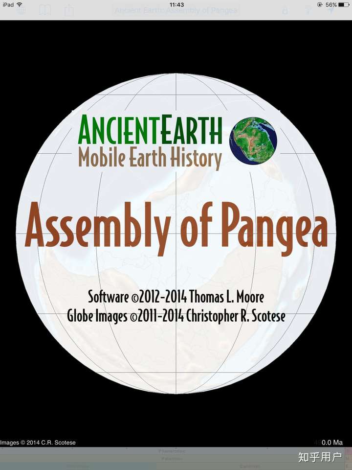 关于板块运动的动画演示,我在网上只找到了以西方为中心的演化视频