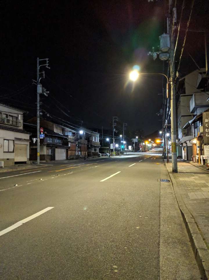 road of kyoto at 3 am