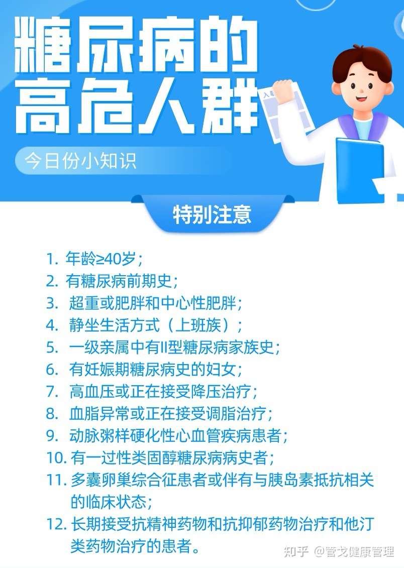 管戈健康管理 的想法: 第3种糖尿病高危人群,是在生活中见的最