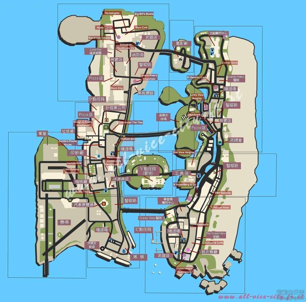 gta5地图地名图片