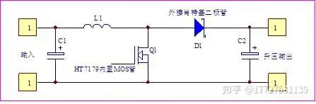 HT7179 12V升24V内置MOS大电流升压IC解决方案