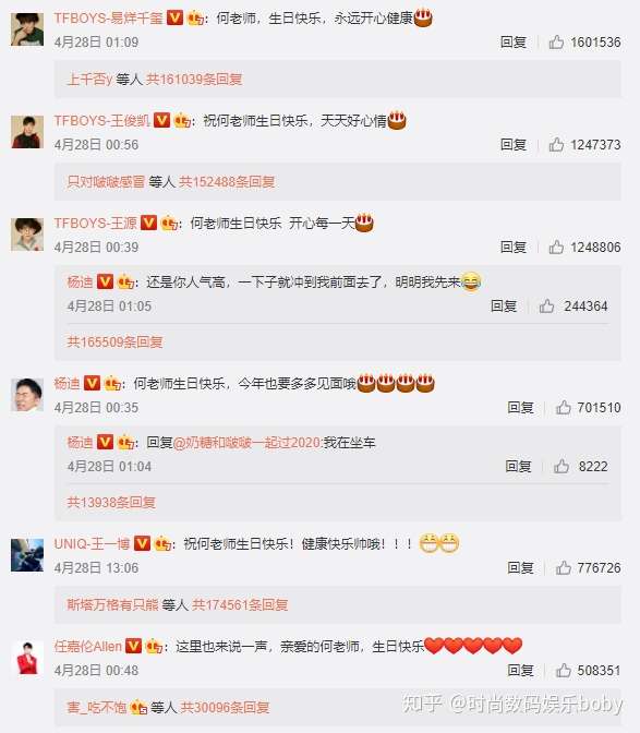 明星过生日排面有多大何炅遭控评式祝福王俊凯的粉丝最壕