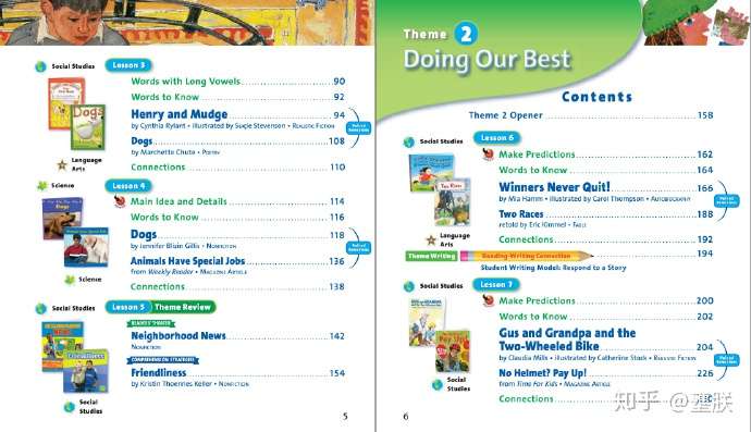 美国主要出版社的小学课本教材 知乎