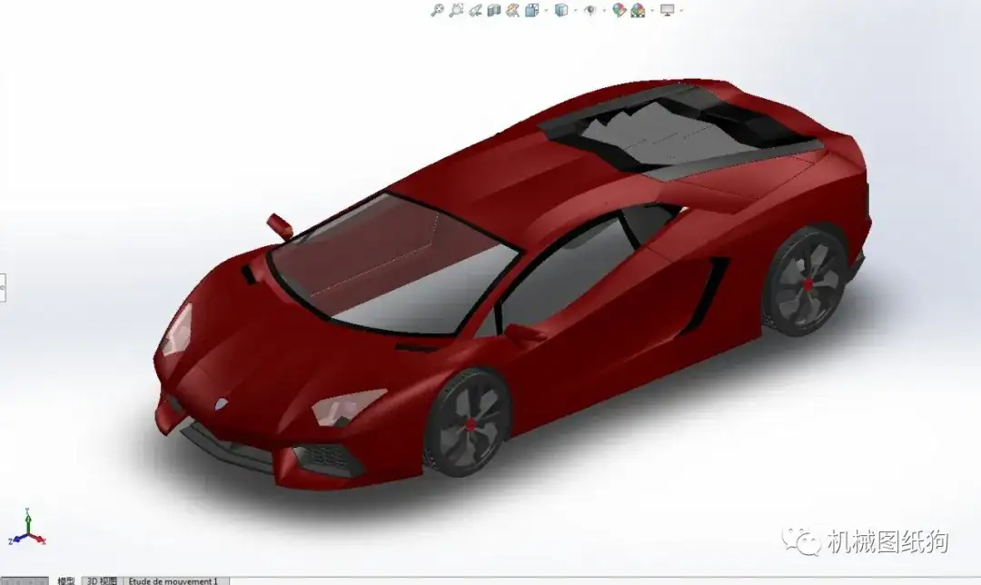 汽车轿车】lamborghini-aventador兰博基尼车壳简易模型图纸Solidworks - 知乎