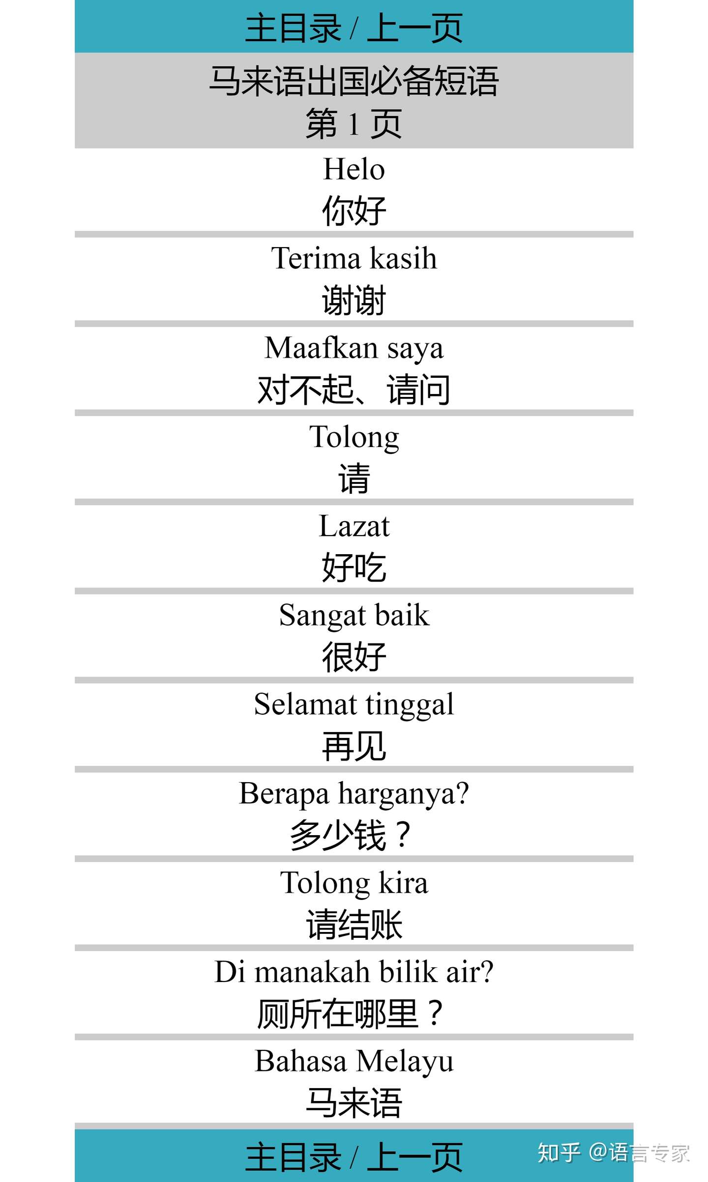 马来语在线学习 知乎