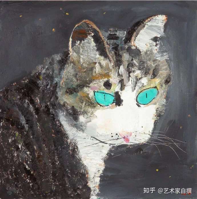 东西方都有很多爱猫的画家,绘画的形式与风格也多有不同.