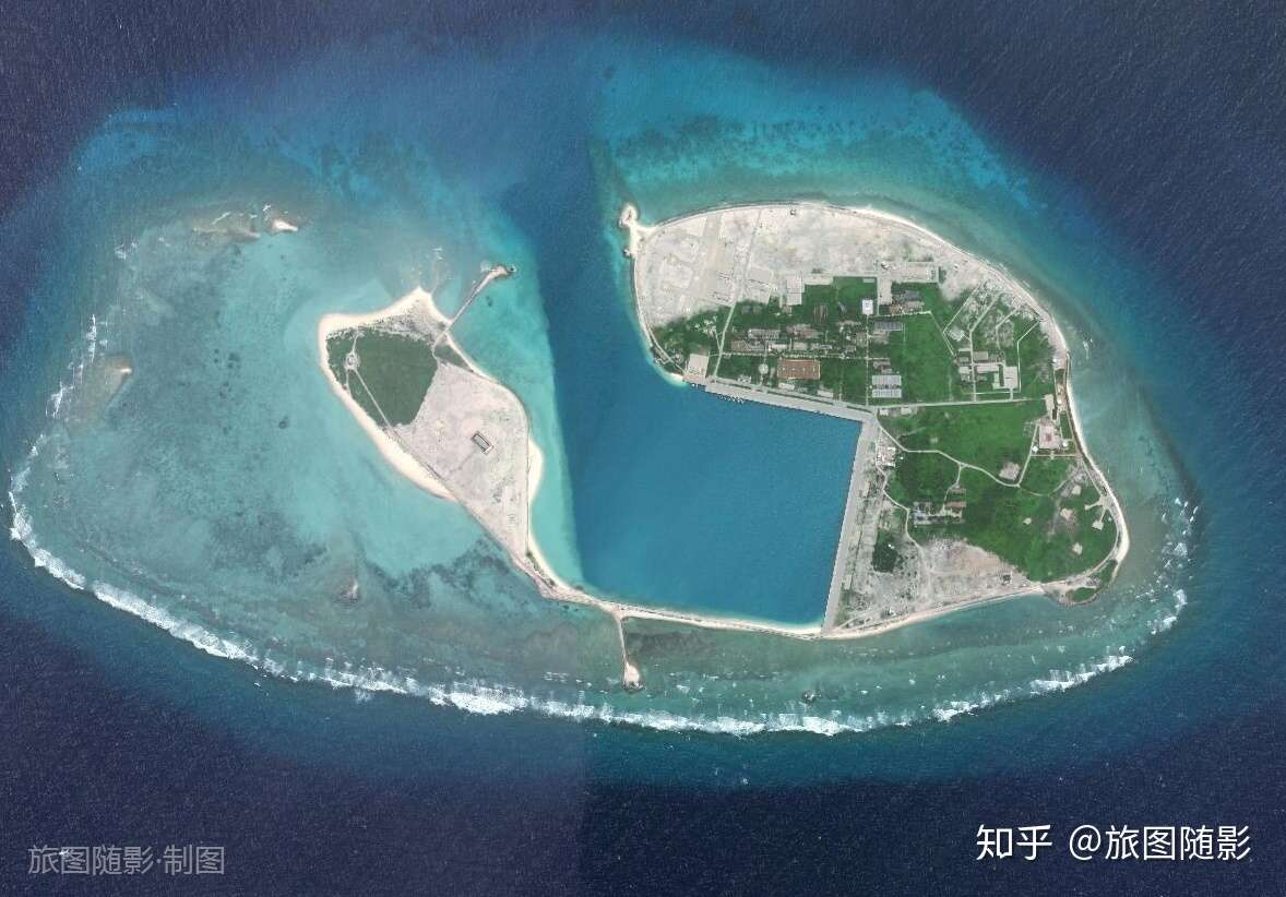 卫星航拍西沙群岛10大岛屿 最大永兴岛2k 多 最小赵述岛不足0 3k 知乎