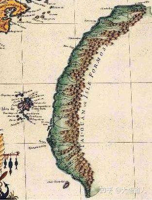 1735年法国地图,清朝只控制台湾西海岸