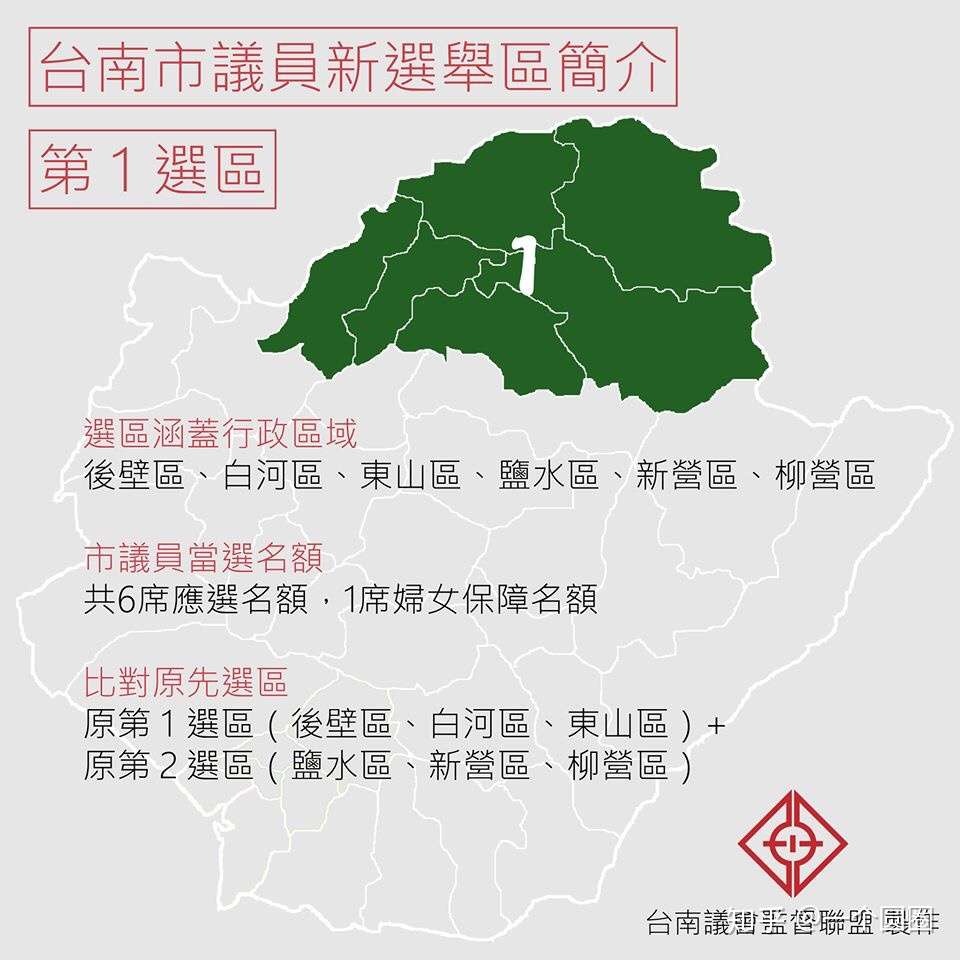 台南市议会选区重划 新选区介绍 一 知乎