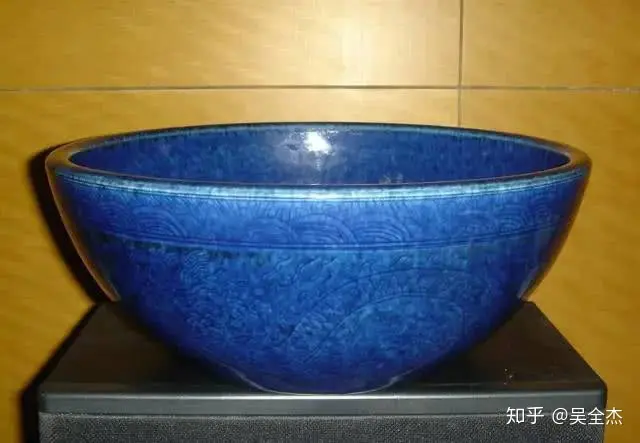 中国 大清康煕年製 青花蓮花文 透蛍手 蓋茶碗 M 4982-